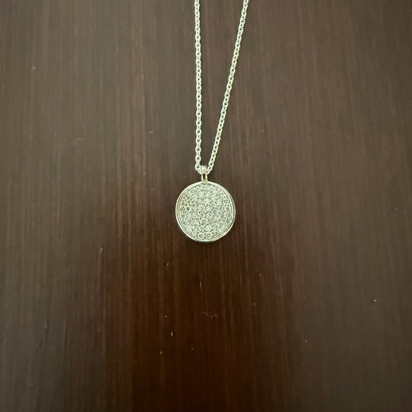 New Ippolita Small Flower Pendant Necklace in Sterling Silver with Diamonds - Picture 3 of 7